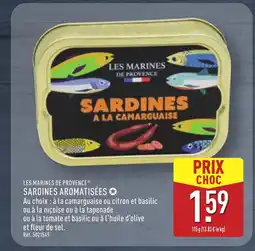 ALDI LES MARINES DE PROVENCE Sardines aromatisées offre