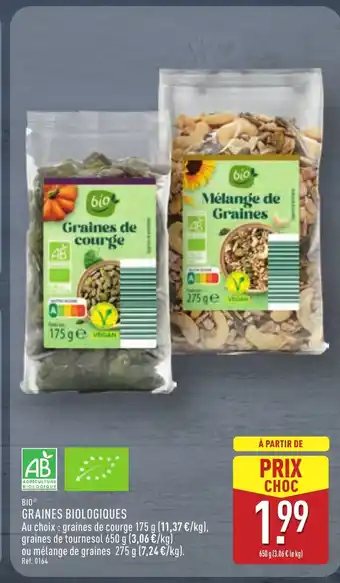 ALDI BIO Graines biologiques offre