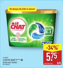 ALDI LE CHAT Lessive dose offre