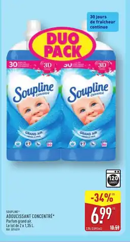 ALDI SOUPLINE Adoucissant concentré offre