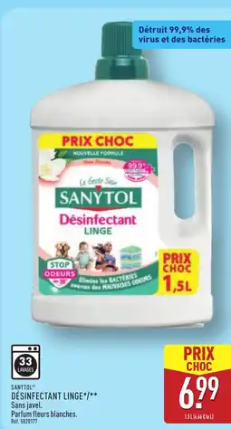 ALDI SANYTOL Désinfectant linge offre