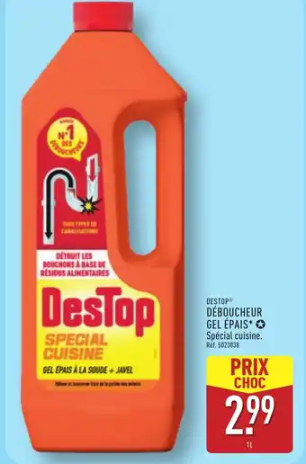 ALDI DESTOP Déboucheur gel épais offre