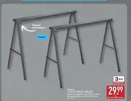 ALDI WORKZONE 2 Tréteaux métalliques offre