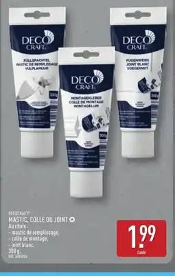 ALDI DECOCRAFT Mastic colle ou joint offre