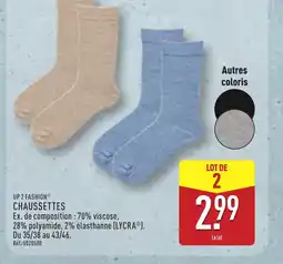 ALDI UP 2 FASHION Chaussettes offre