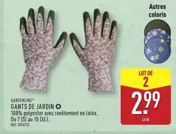 ALDI GARDENLINE Gants de jardin offre
