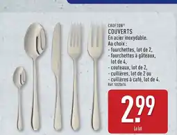 ALDI CROFTON Couverts offre