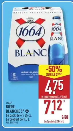 ALDI 1664 Bière blanche 5° offre