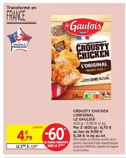 Intermarché Express LE GAULOIS Crousty chicken l'original offre