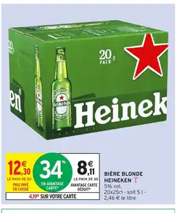 Intermarché Express HEINEKEN Bière blonde offre