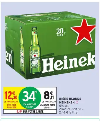 Intermarché Express HEINEKEN Bière blonde offre