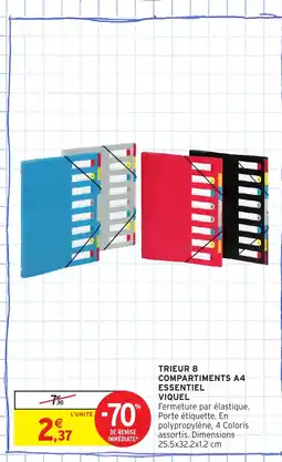 Intermarché Express VIQUEL Trieur 8 compartiments a4 essentiel offre