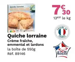 Picard Quiche lorraine offre