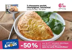 Picard 2 Chaussons poulet, champignon, emmental offre