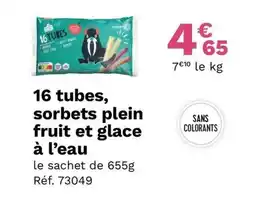 Picard 16 Tubes, sorbets plein fruit et glace à l'eau offre