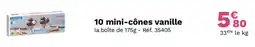 Picard 10 Mini-cônes vanille offre