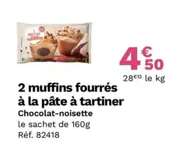 Picard 2 Muffins fourrés à la pâte à tartiner offre