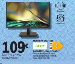 E.Leclerc Espace Culturel ACER Moniteur EK271EBI offre