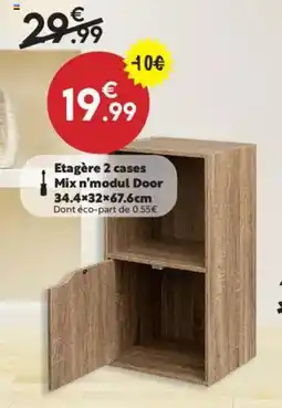 Maxi Bazar Etagère 2 cases Mix n'modul Door offre