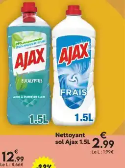 Maxi Bazar AJAX Nettoyant sol offre