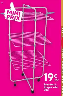 Maxi Bazar Étendoir 3 étages acier offre