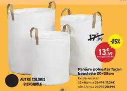 Maxi Bazar Panière polyester façon bouclette offre