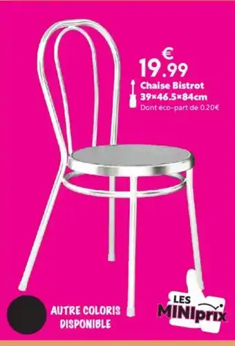 Maxi Bazar Chaise Bistrot offre