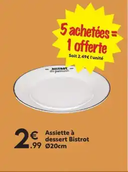 Maxi Bazar Assiette à dessert Bistrot offre