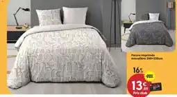 Maxi Bazar Parure imprimée Parure imprimée microfibre 240×220cm offre