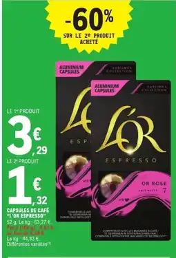 E.Leclerc L'OR Capsules de café offre