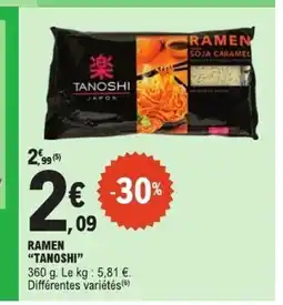 E.Leclerc TANOSHI Ramen offre