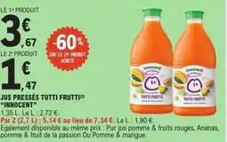 E.Leclerc INNOCENT Jus pressés tutti frutti offre