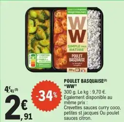 E.Leclerc WW Poulet basquaise offre