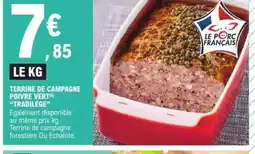 E.Leclerc TRADILÈGE Terrine de campagne poivre vert offre
