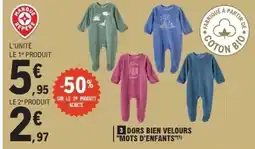 E.Leclerc MOTS D'ENFANTS Dors bien velours offre