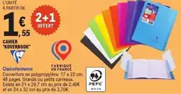 E.Leclerc CLAIREFONTAINE Cahier koverbook offre
