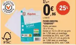 E.Leclerc ESQUISSE Fiches bristol offre