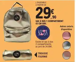 E.Leclerc Sac à dos 1 compartiment offre