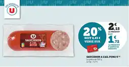 Bi1 Saucisson a l'ail fume u offre
