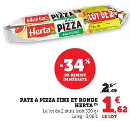 Bi1 Pate a pizza fine et ronde herta offre