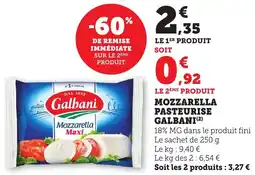 Bi1 Mozzarella pasteurise galbani offre