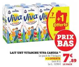 Bi1 Lait uht vitamine viva candia offre