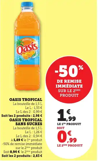 Bi1 Oasis tropical offre