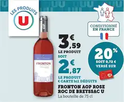 Bi1 Fronton aop rose roc de breyssac u offre