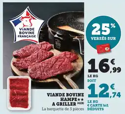 Bi1 Viande bovine hampe a griller offre