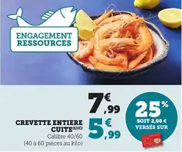 Bi1 Crevette entiere cuite offre