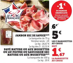 Bi1 Jambon sec de savoie offre