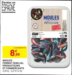 Intermarché Moules format familial producteurs et commercants offre