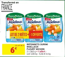 Intermarché Bâtonnets surimi moelleux fleury michon offre
