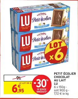 Intermarché Petit écolier chocolat au lait lu offre